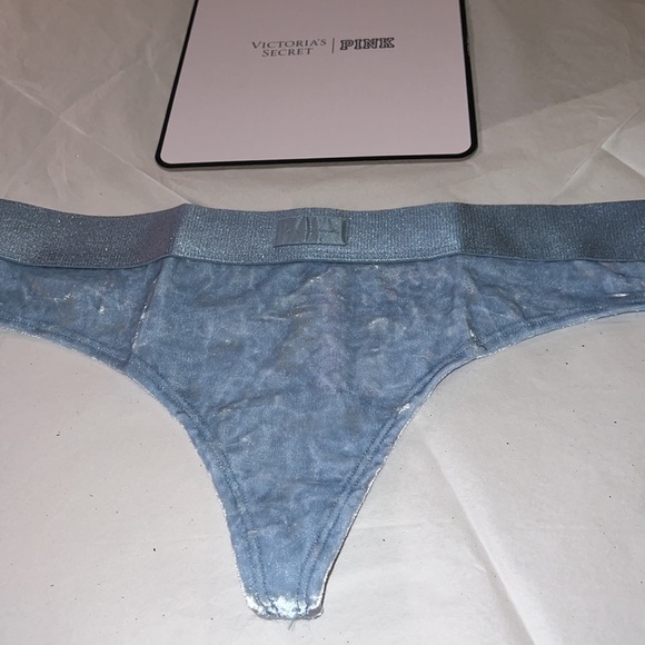 UNISEX PINK Victoria’s Secret VELVET THONG Underwear XL - Picture 8 of 13